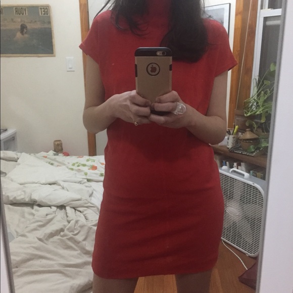 Red vintage short sleeve Escada mini dress - Picture 2 of 3